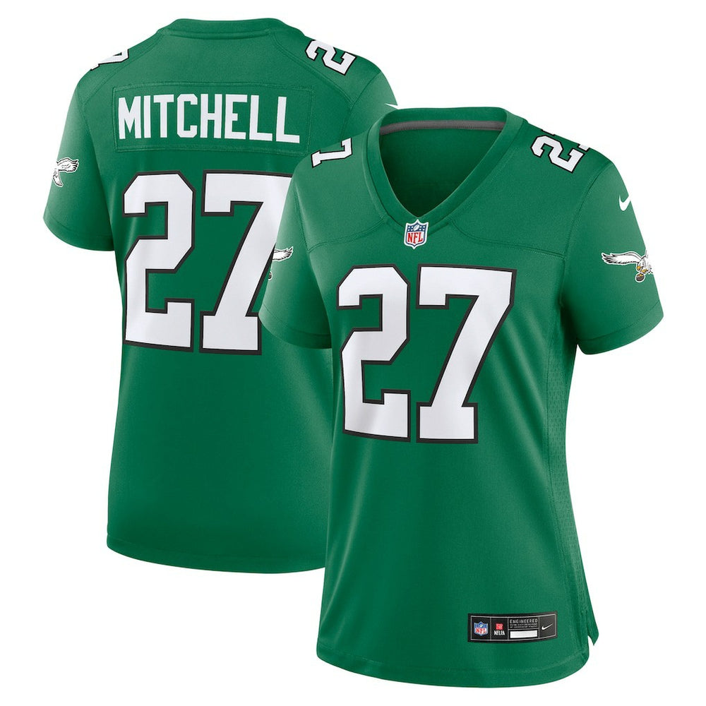 Quinyon Mitchell Philadelphia Eagles Women's Alternate Game Jersey - Kelly Green - Nike