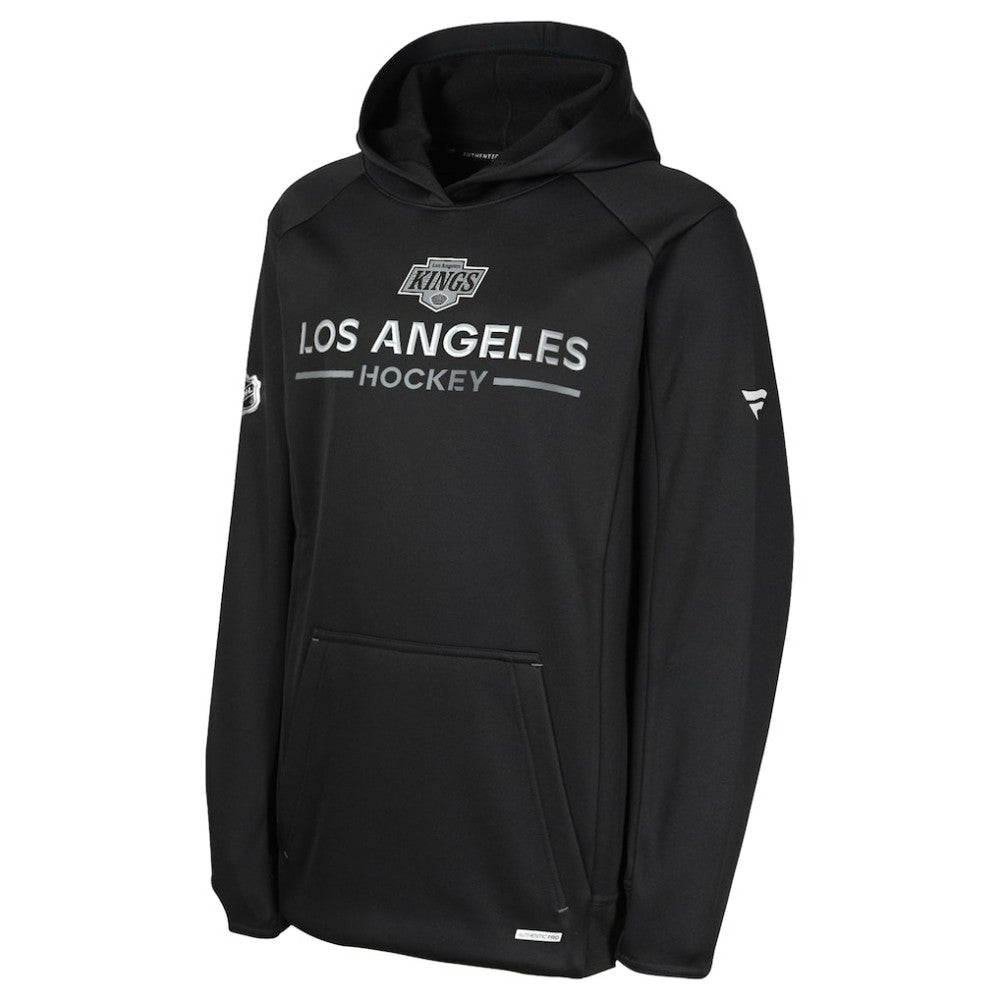 Los Angeles Kings Fanatics Youth Authentic Pro Rink Raglan Hoodie - Black | Fanatics Lifestyle