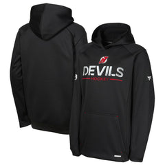 New Jersey Devils Fanatics Youth Authentic Pro Rink Raglan Hoodie - Black | Fanatics on sale