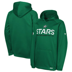 Dallas Stars Fanatics Youth Authentic Pro Rink Raglan Hoodie - Kelly Green | Fanatics sale