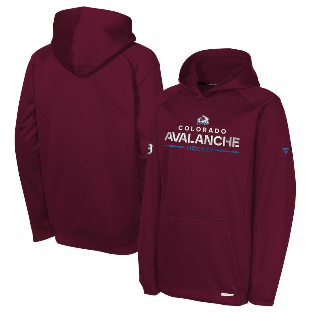 Colorado Avalanche Fanatics Youth Authentic Pro Rink Raglan Hoodie - Burgundy | Fanatics near me