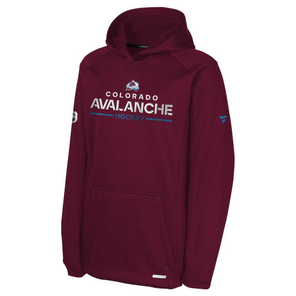 Colorado Avalanche Fanatics Youth Authentic Pro Rink Raglan Hoodie - Burgundy | Fanatics near me