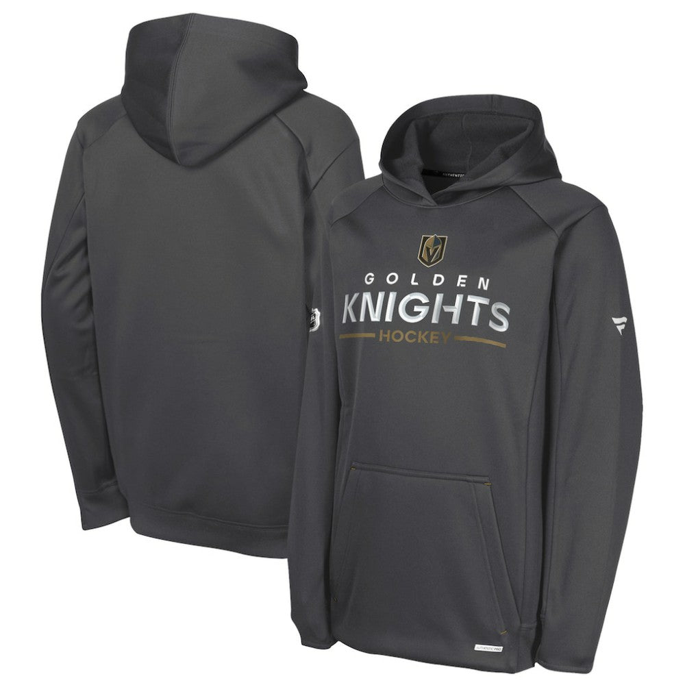 Vegas Golden Knights Fanatics Youth Authentic Pro Rink Raglan Hoodie - Gray | Fanatics sale