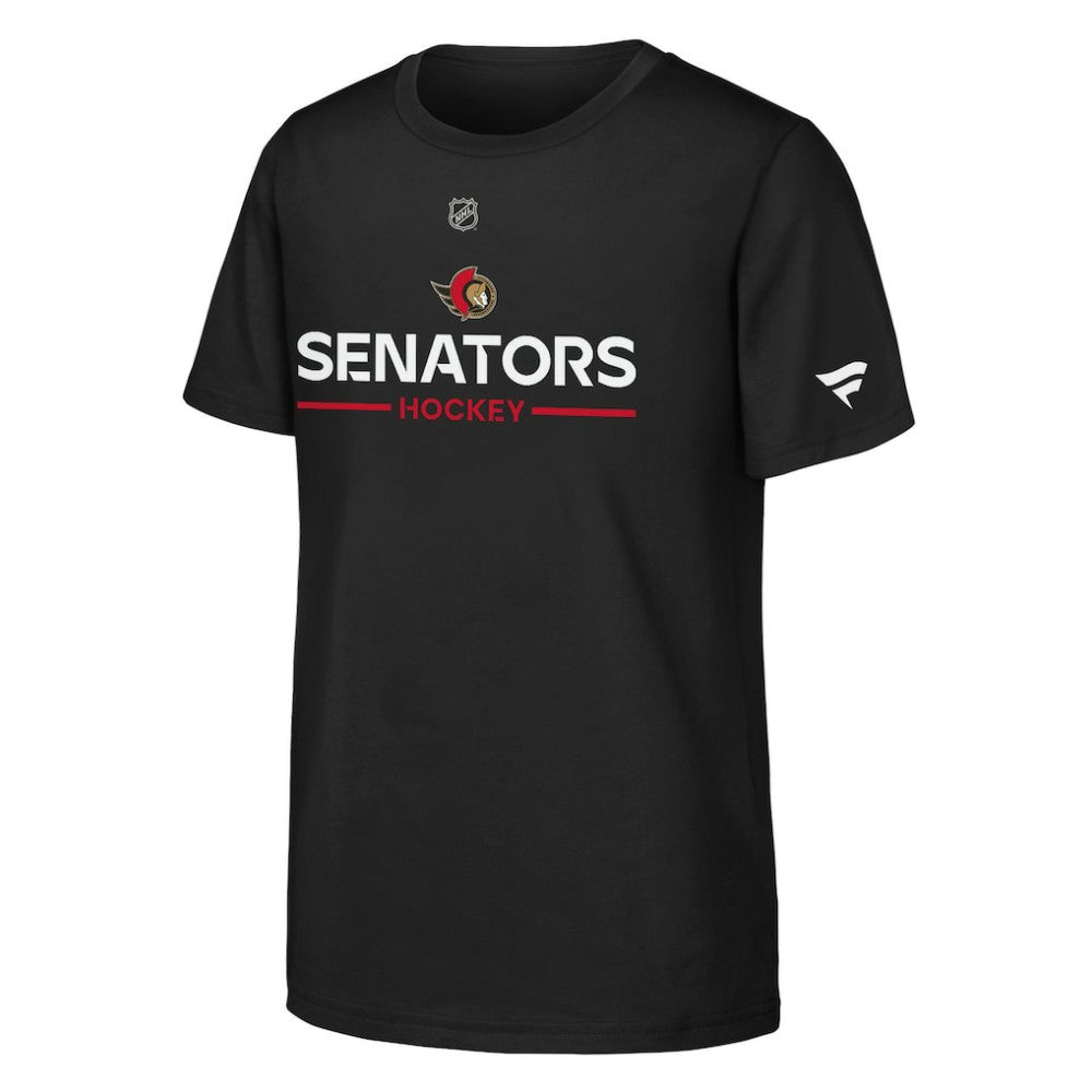 Ottawa Senators Fanatics Youth Authentic Pro Wordmark T-Shirt - Black | Fanatics Lifestyle