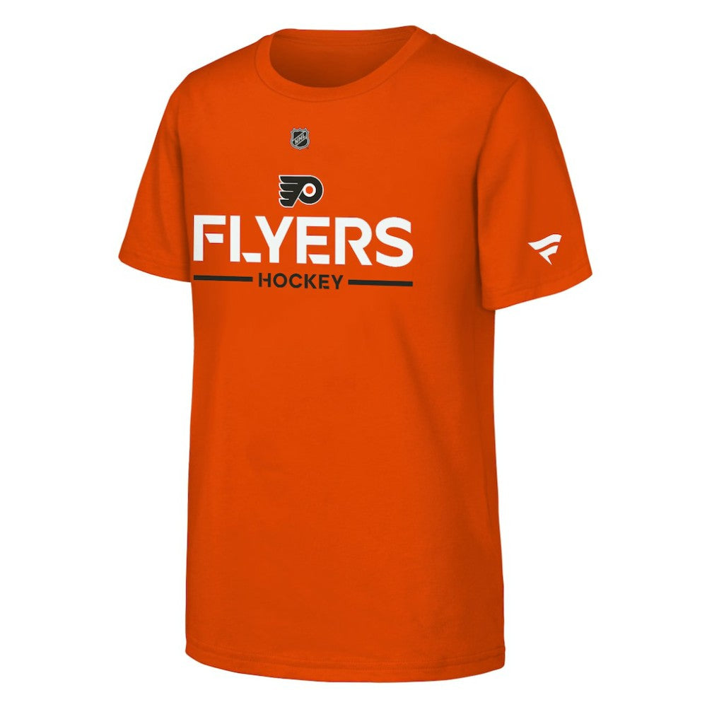 Philadelphia Flyers Fanatics Youth Authentic Pro Wordmark T-Shirt - Orange | Fanatics discount