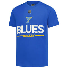 St. Louis Blues Fanatics Youth Authentic Pro Wordmark T-Shirt - Blue | Fanatics online