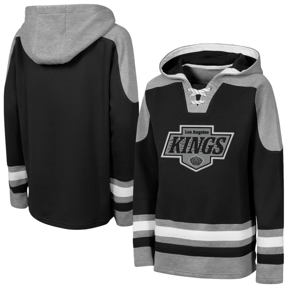 Los Angeles Kings Outerstuff Youth Ageless Must Have Home V-Neck Hoodie - Black | NHL sale