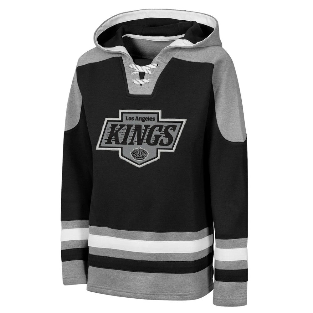 Los Angeles Kings Outerstuff Youth Ageless Must Have Home V-Neck Hoodie - Black | NHL sale