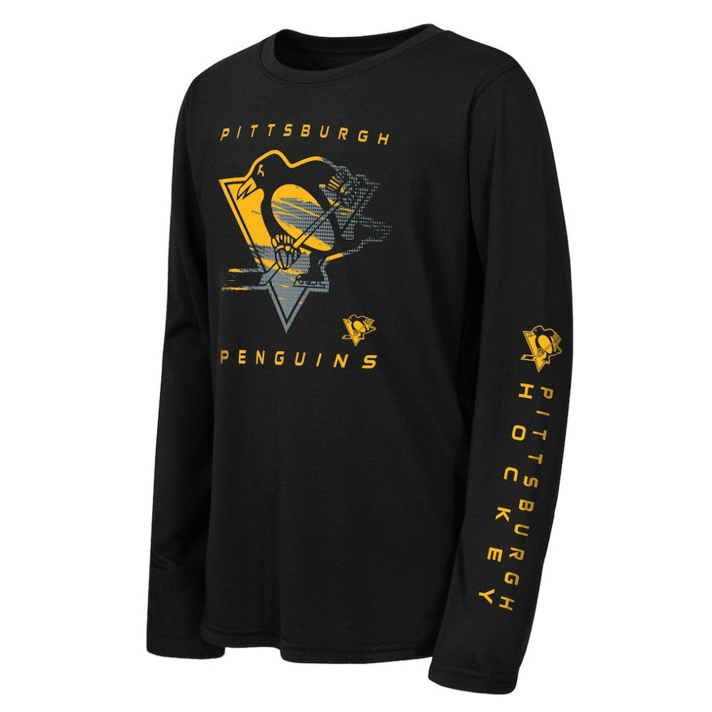 Pittsburgh Penguins Outerstuff Youth Seize the Win Long Sleeve T-Shirt - Black | NHL online