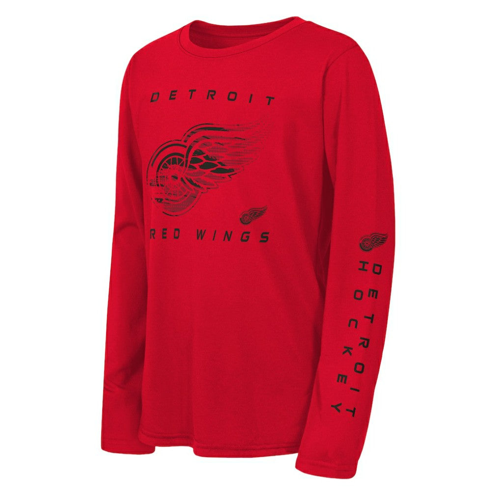 Detroit Red Wings Outerstuff Youth Seize the Win Long Sleeve T-Shirt - Red | NHL discount
