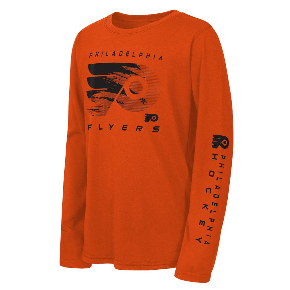Philadelphia Flyers Outerstuff Youth Seize the Win Long Sleeve T-Shirt - Orange | NHL near me