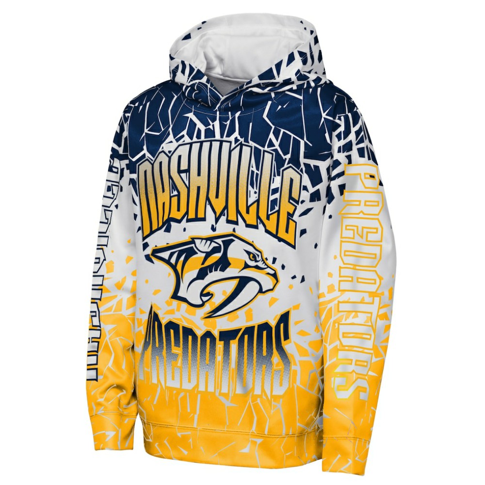 Nashville Predators Outerstuff Youth Frozen Frenzy Hoodie - Navy | NHL on sale