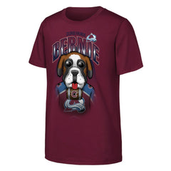 Colorado Avalanche Outerstuff Youth Mascot Highlight T-Shirt - Burgundy | NHL Lifestyle
