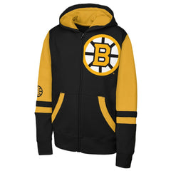 Boston Bruins Outerstuff Youth Face Off Full-Zip Hoodie - Black | NHL near me