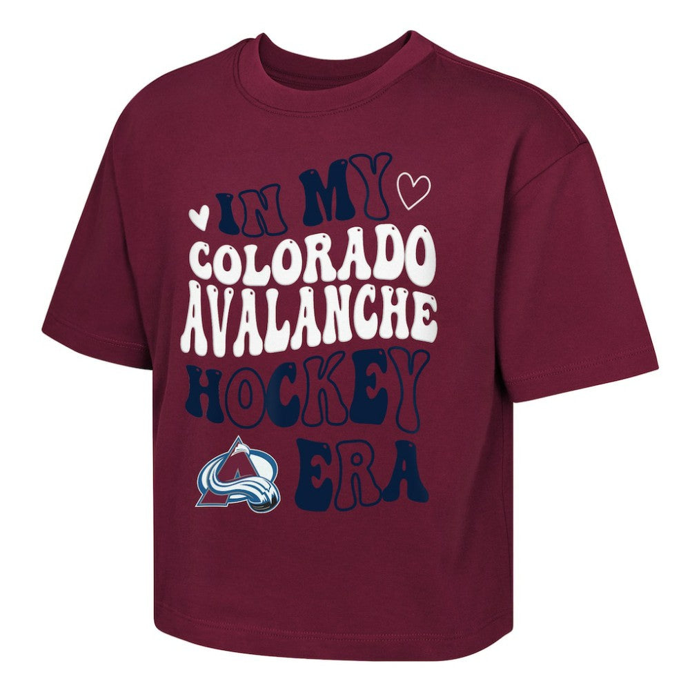 Colorado Avalanche Outerstuff Girls Youth In My Era Boxy T-Shirt - Burgundy | NHL on sale