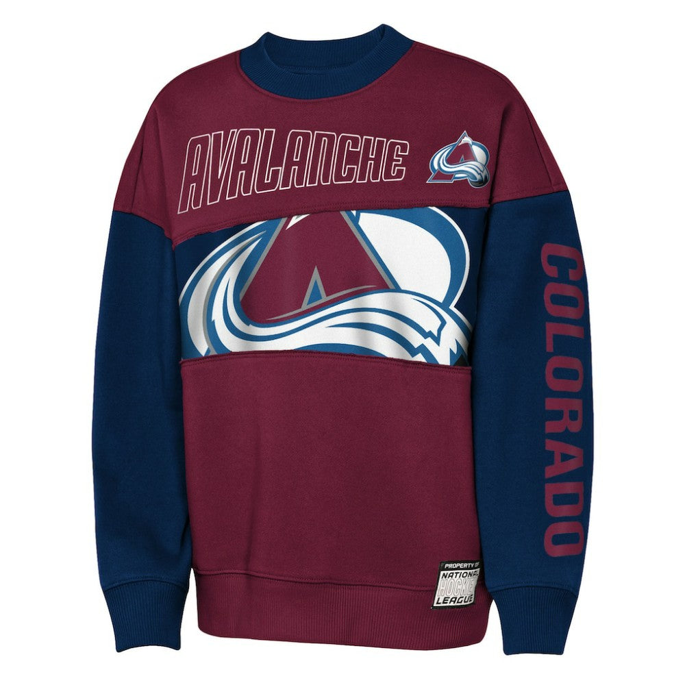 Colorado Avalanche Outerstuff Youth Impact Player Sweatshirt - Burgundy/Navy | NHL online