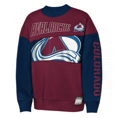 Colorado Avalanche Outerstuff Youth Impact Player Sweatshirt - Burgundy/Navy | NHL online