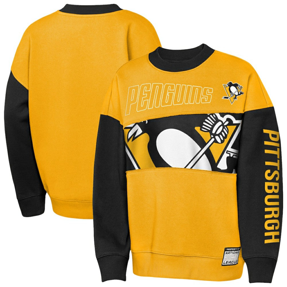 Pittsburgh Penguins Outerstuff Youth Impact Player Sweatshirt - Gold/Black | NHL on sale