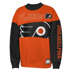 Philadelphia Flyers Outerstuff Youth Impact Player Sweatshirt - Orange/Black | NHL Lifestyle