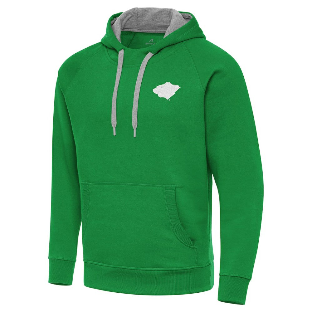 Minnesota Wild Antigua St. Patrick's Day Victory Pullover Hoodie - Kelly Green | NHL Lifestyle