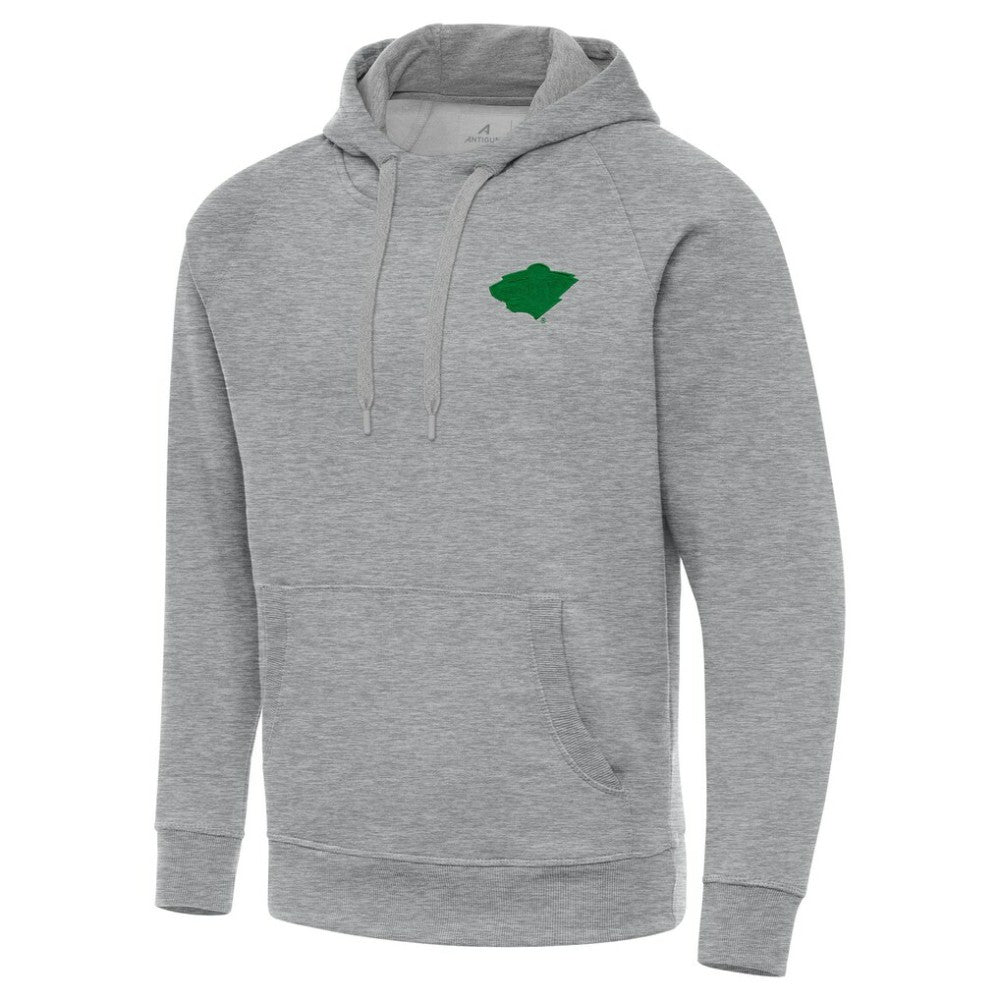 Minnesota Wild Antigua St. Patrick's Day Victory Pullover Hoodie - Heather Gray | NHL online