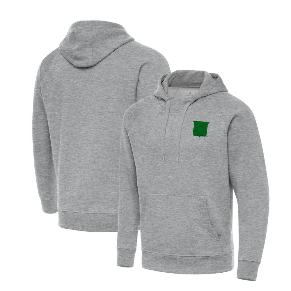 New York Rangers Antigua St. Patrick's Day Victory Pullover Hoodie - Heather Gray | NHL near me