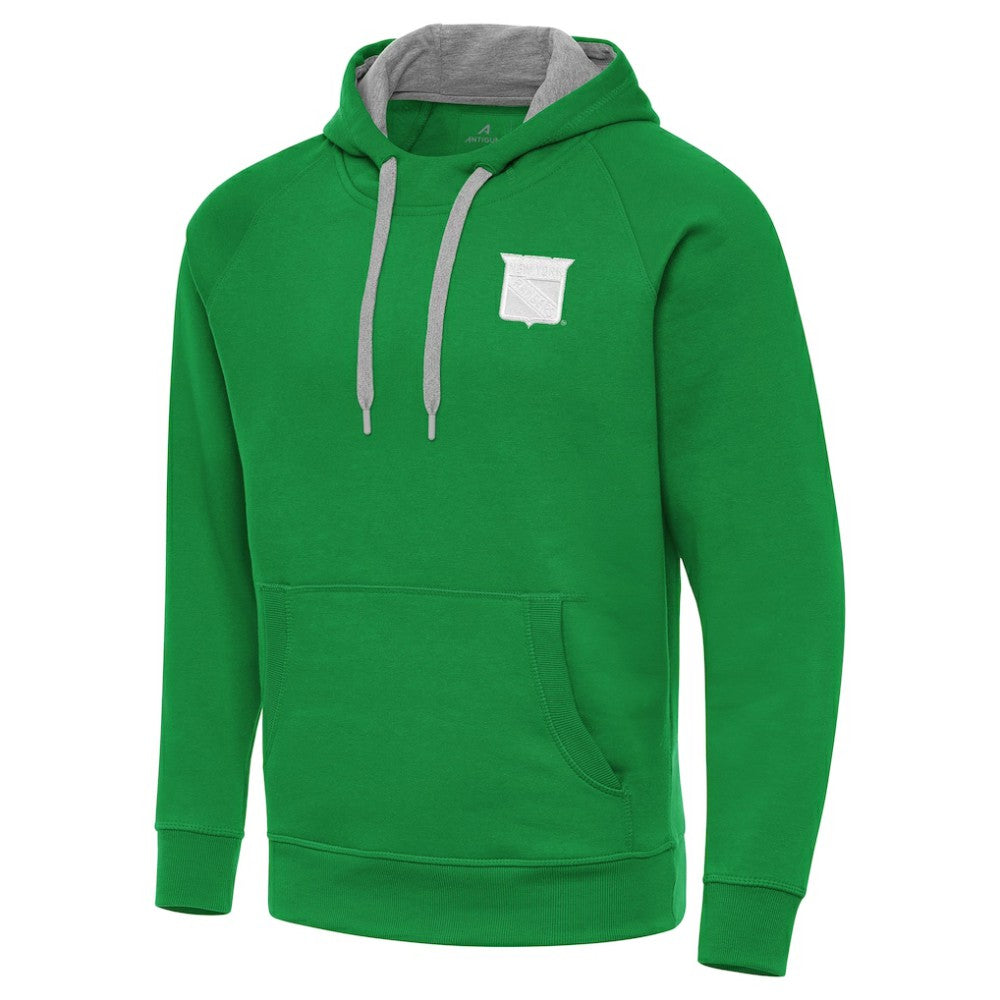 New York Rangers Antigua St. Patrick's Day Victory Pullover Hoodie - Kelly Green | NHL online