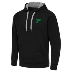 St. Louis Blues Antigua St. Patrick's Day Victory Pullover Hoodie - Black | NHL online