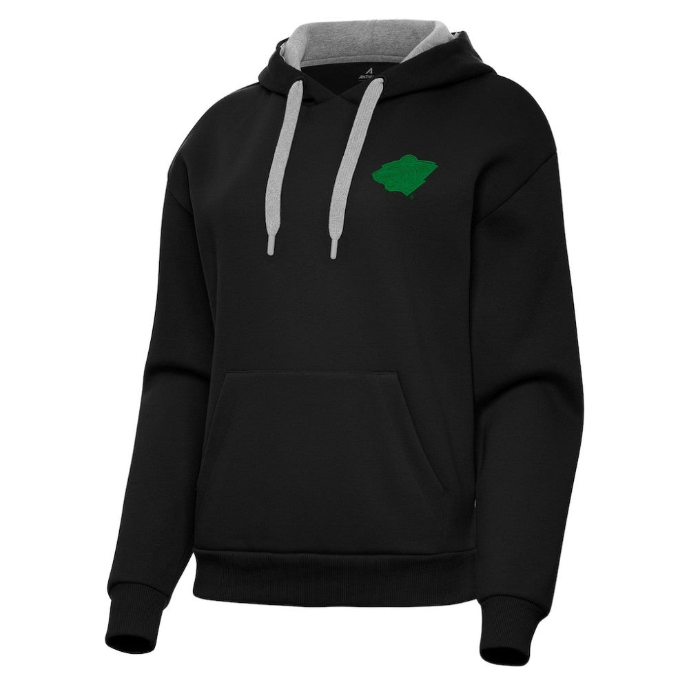 Minnesota Wild Antigua Women's St. Patrick's Day Victory Pullover Hoodie - Black | NHL online