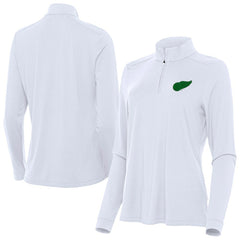 Detroit Red Wings Antigua Women's St. Patrick's Day Intent Quarter-Zip Performance Pullover - White | NHL near me