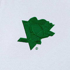 Pittsburgh Penguins Antigua Women's St. Patrick's Day Intent Quarter-Zip Performance Pullover - White | NHL Clearance