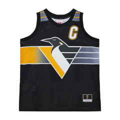 Mario Lemieux Pittsburgh Penguins Mitchell & Ness Unisex Maxxed Out Fashion Basketball Jersey - Black | NHL Lifestyle