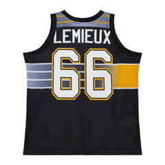 Mario Lemieux Pittsburgh Penguins Mitchell & Ness Unisex Maxxed Out Fashion Basketball Jersey - Black | NHL Lifestyle