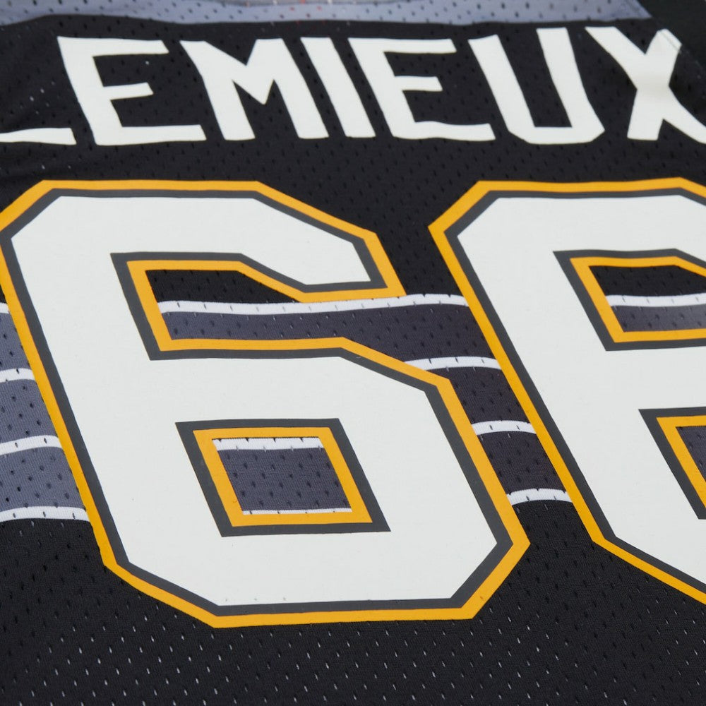 Mario Lemieux Pittsburgh Penguins Mitchell & Ness Unisex Maxxed Out Fashion Basketball Jersey - Black | NHL Lifestyle