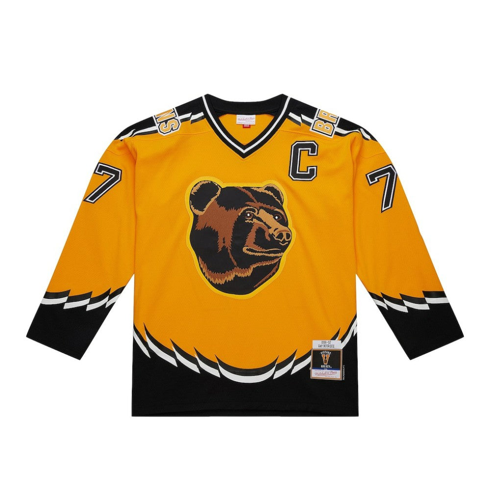 Ray Bourque Boston Bruins Mitchell & Ness 1996-97 Power Play Jersey - Gold | NHL Clearance