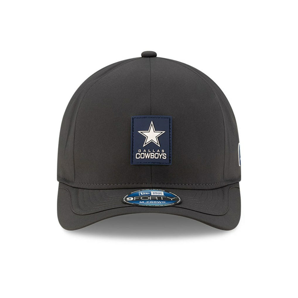 Dallas Cowboys New Era 2025 Sideline Cold Weather 9FORTY M-Crown Adjustable Hat - Charcoal - NFL
