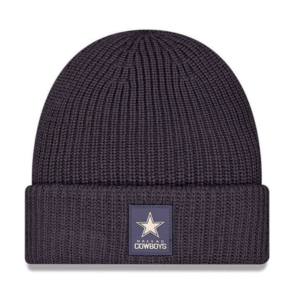 Dallas Cowboys New Era 2025 Sideline Cold Weather Cuffed Knit Hat - Charcoal - NFL