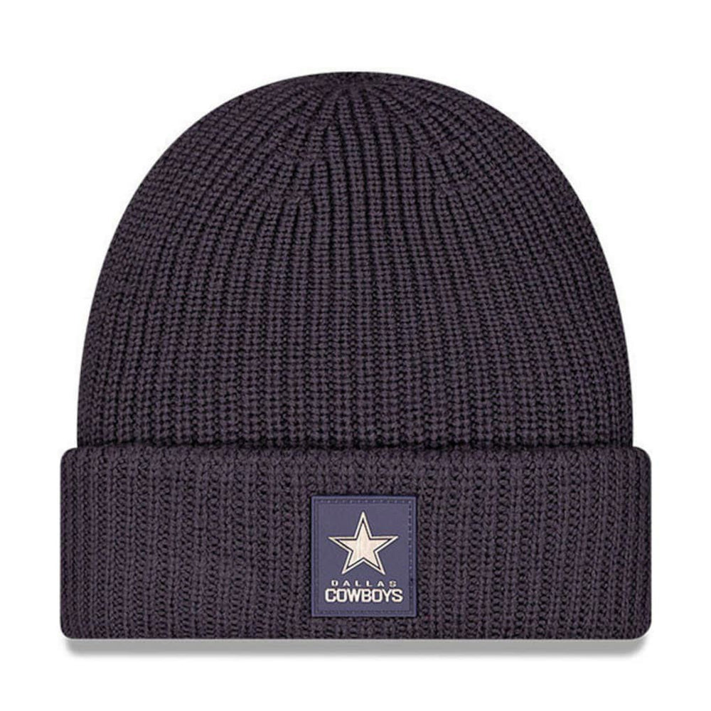 Dallas Cowboys New Era 2025 Sideline Cold Weather Cuffed Knit Hat - Charcoal - NFL