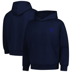 USMNT Levelwear Luxe Signature Tri-Blend Pullover Hoodie Navy