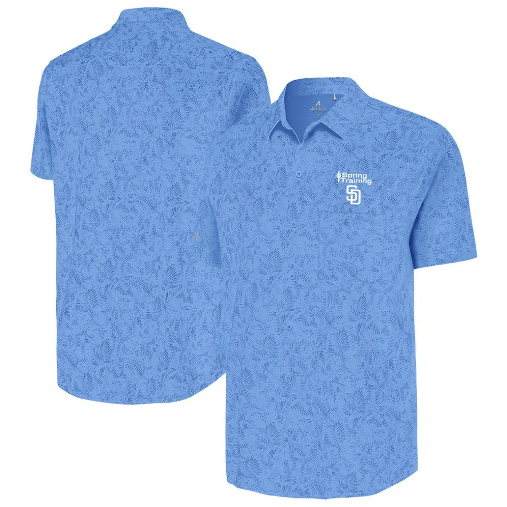 San Diego Padres Antigua Cactus Spring Training Lush Button-Up Shirt Discount