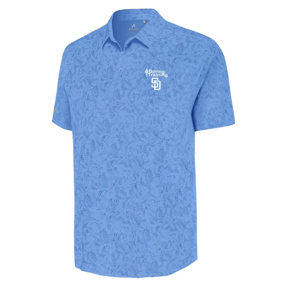 San Diego Padres Antigua Cactus Spring Training Lush Button-Up Shirt Discount