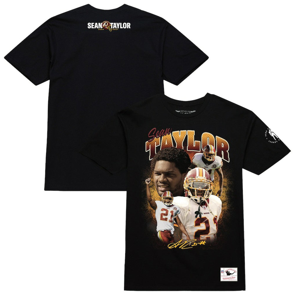 Sean Taylor Washington Commanders Graphic T-Shirt - Black - Mitchell & Ness