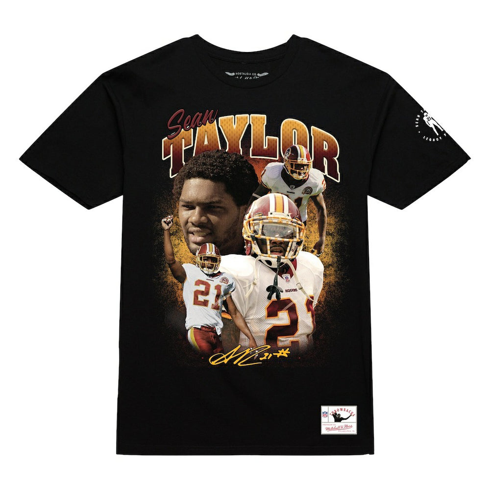 Sean Taylor Washington Commanders Graphic T-Shirt - Black - Mitchell & Ness