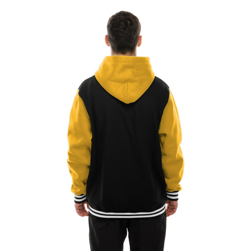 Pittsburgh Penguins New Era Full-Snap Fleece Hoodie Jacket - Black/Gold | New Era on sale