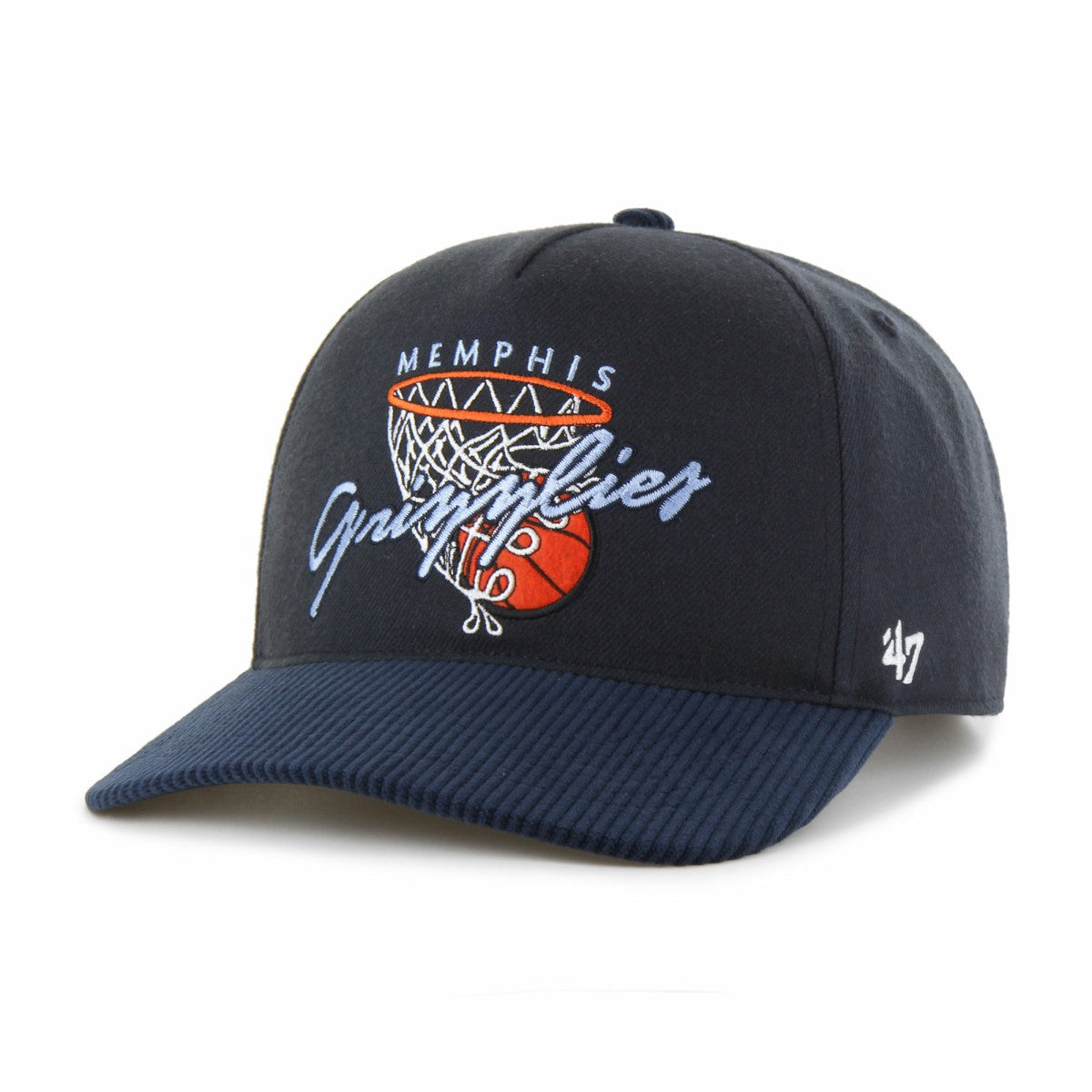 47 brand Memphis Grizzlies '47 Nothing But Net Hitch Adjustable Hat Navy