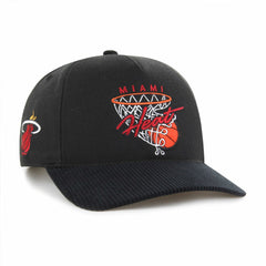47 brand Miami Heat '47 Nothing But Net Hitch Adjustable Hat Black