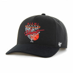 47 brand Miami Heat '47 Nothing But Net Hitch Adjustable Hat Black