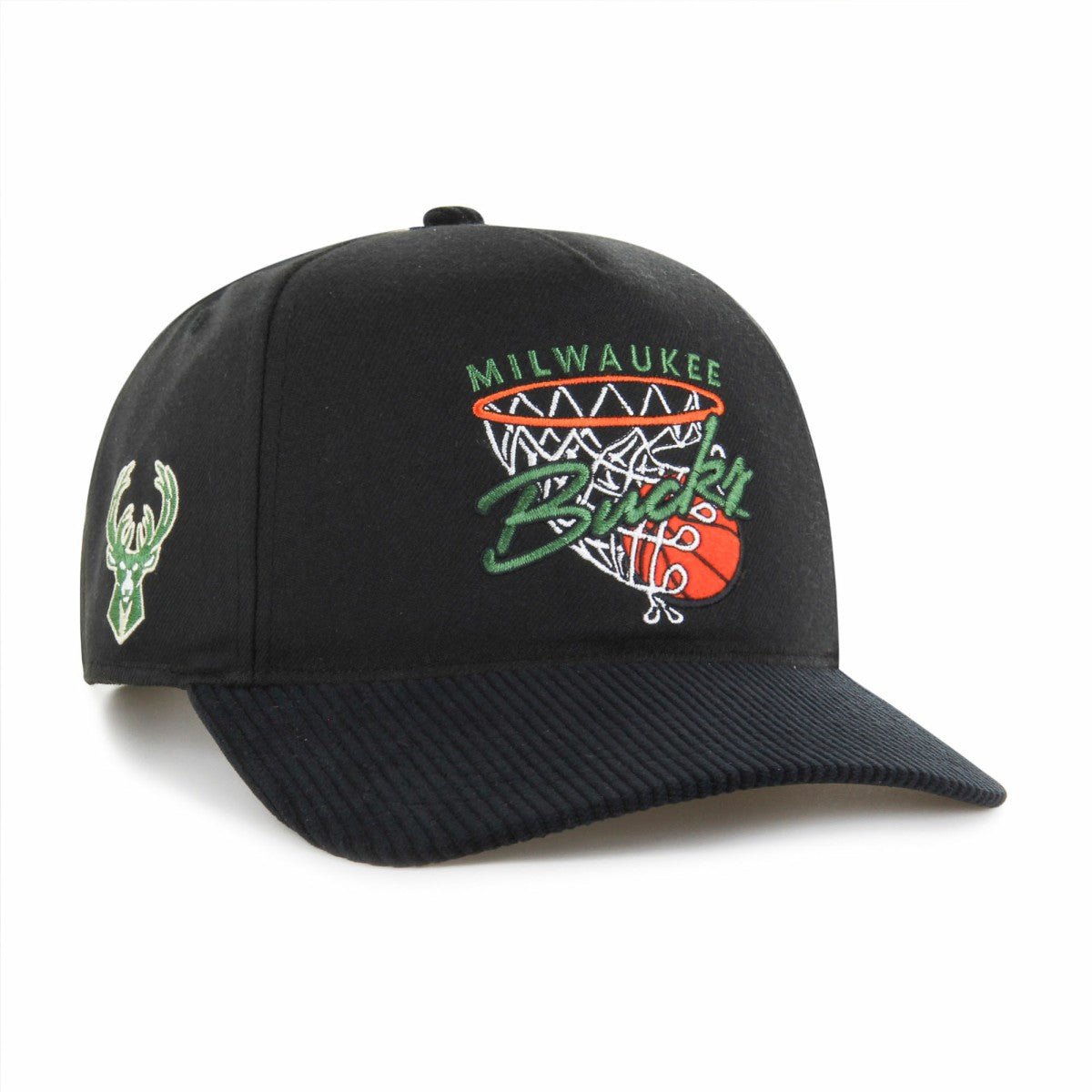 47 brand Milwaukee Bucks '47 Nothing But Net Hitch Adjustable Hat Black