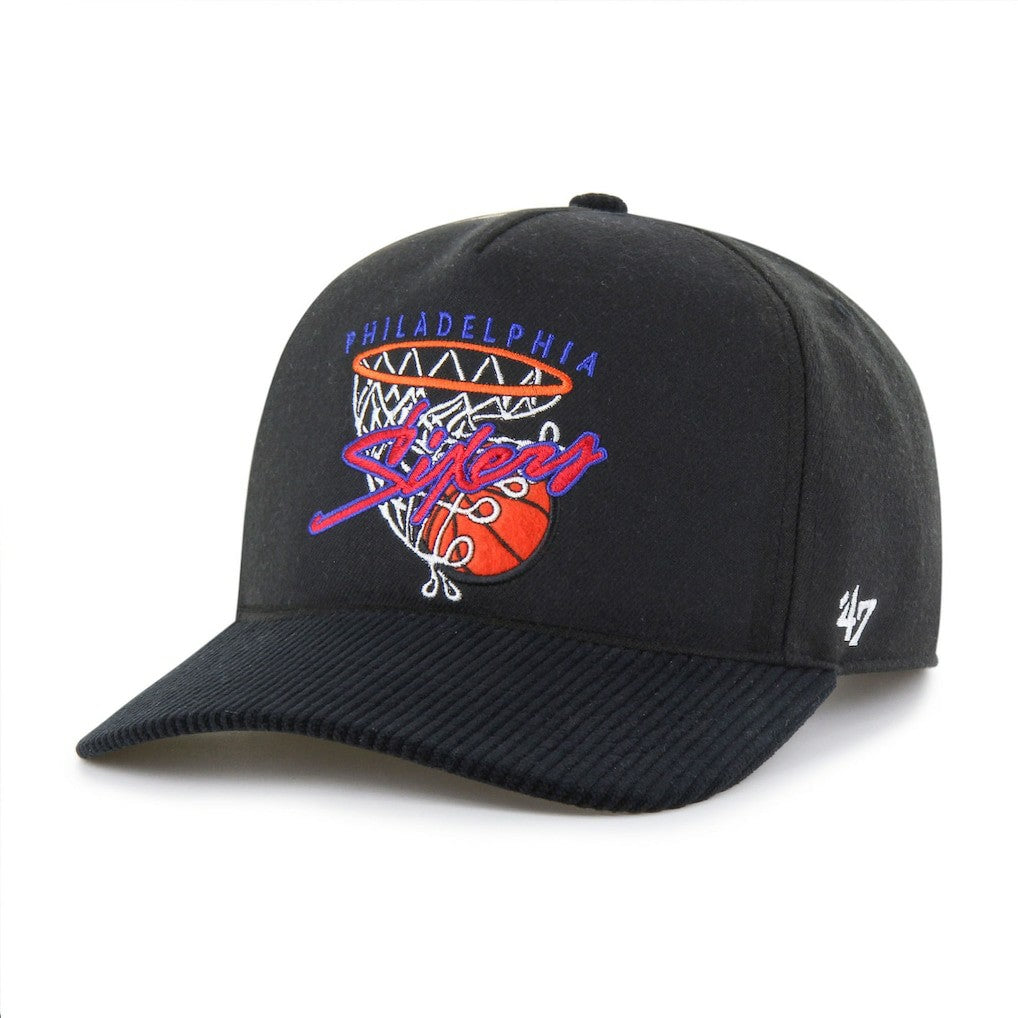 47 brand Philadelphia 76ers '47 Nothing But Net Hitch Adjustable Hat Black