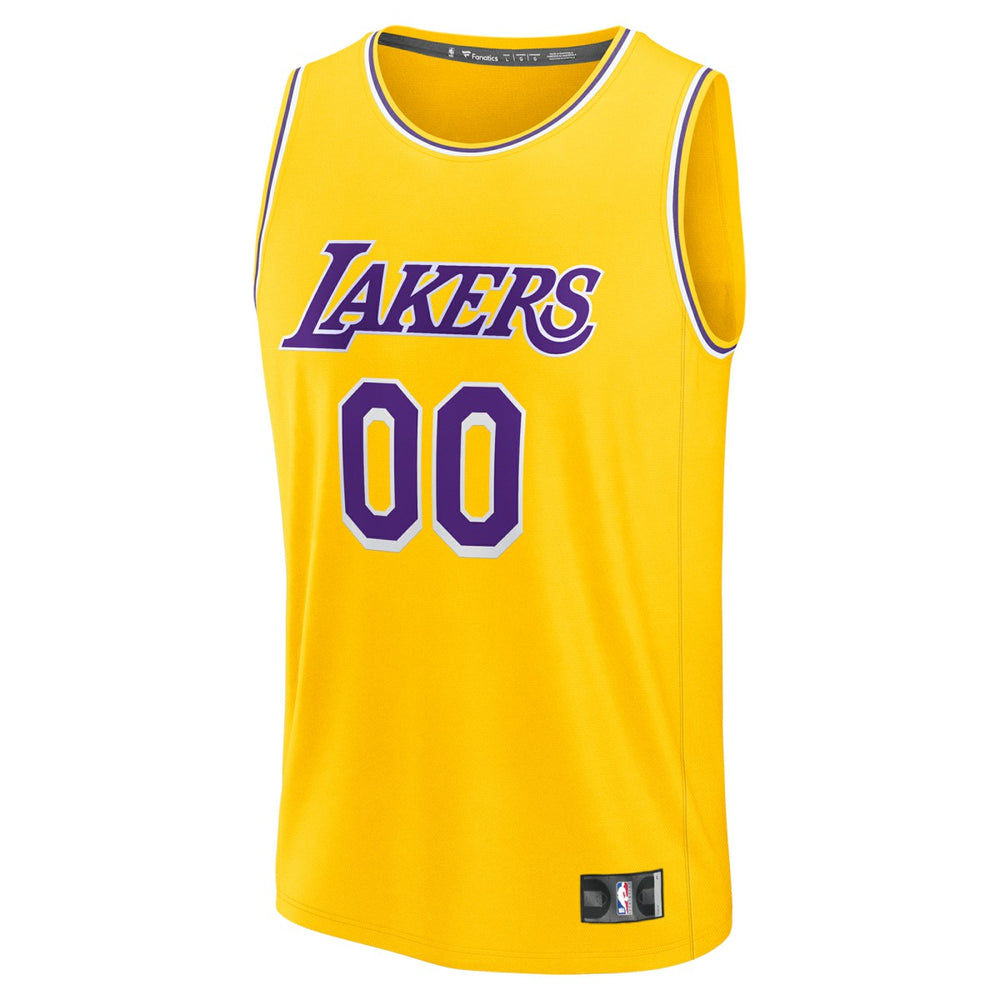 Fanatics Los Angeles Lakers Youth Custom Fastbreak Jersey Icon Gold
